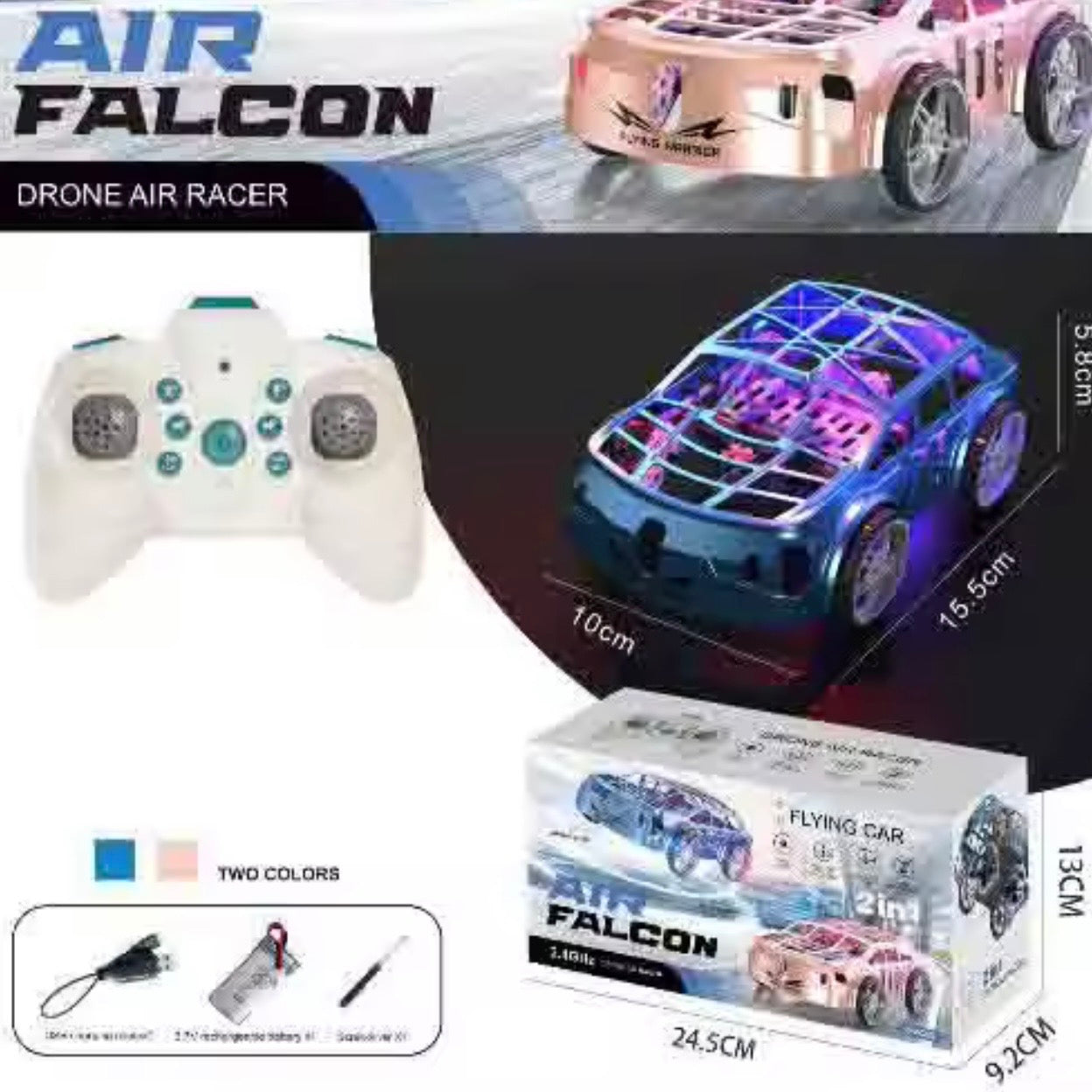 2in 1 Remote Control Flying Car Drone Outdoor and Indoor Toy for Adult and Kids
