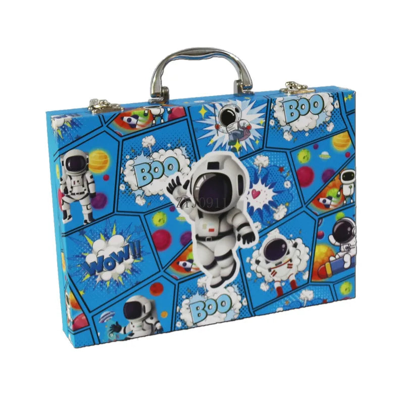 Children's Painting Set 67 Pieces Watercolor Pen Set Astronaut Brush Gift Box