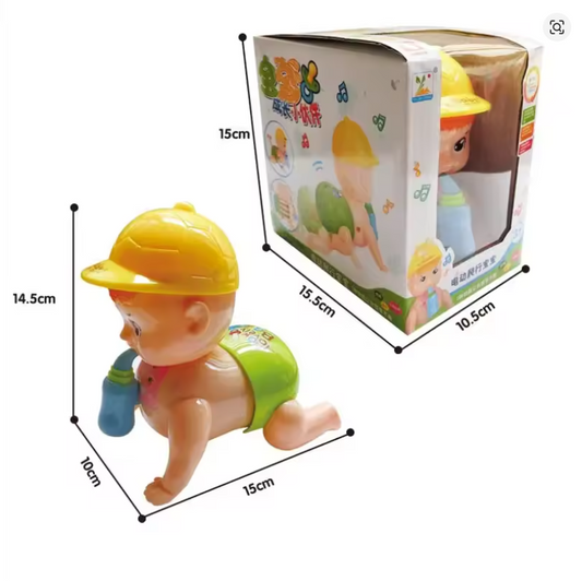 Cute Baby Climbing Doll Electric Music Toy