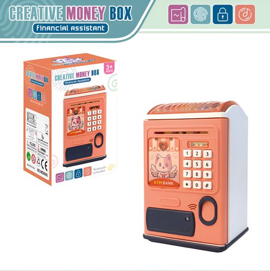 fingerprint mini atm piggy bank
kids atm money saving box
password piggy bank toy
atm bank toy pakistan
money saving box for kids