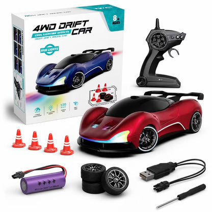 RC McLaren drift car 4x4 with RGB lights