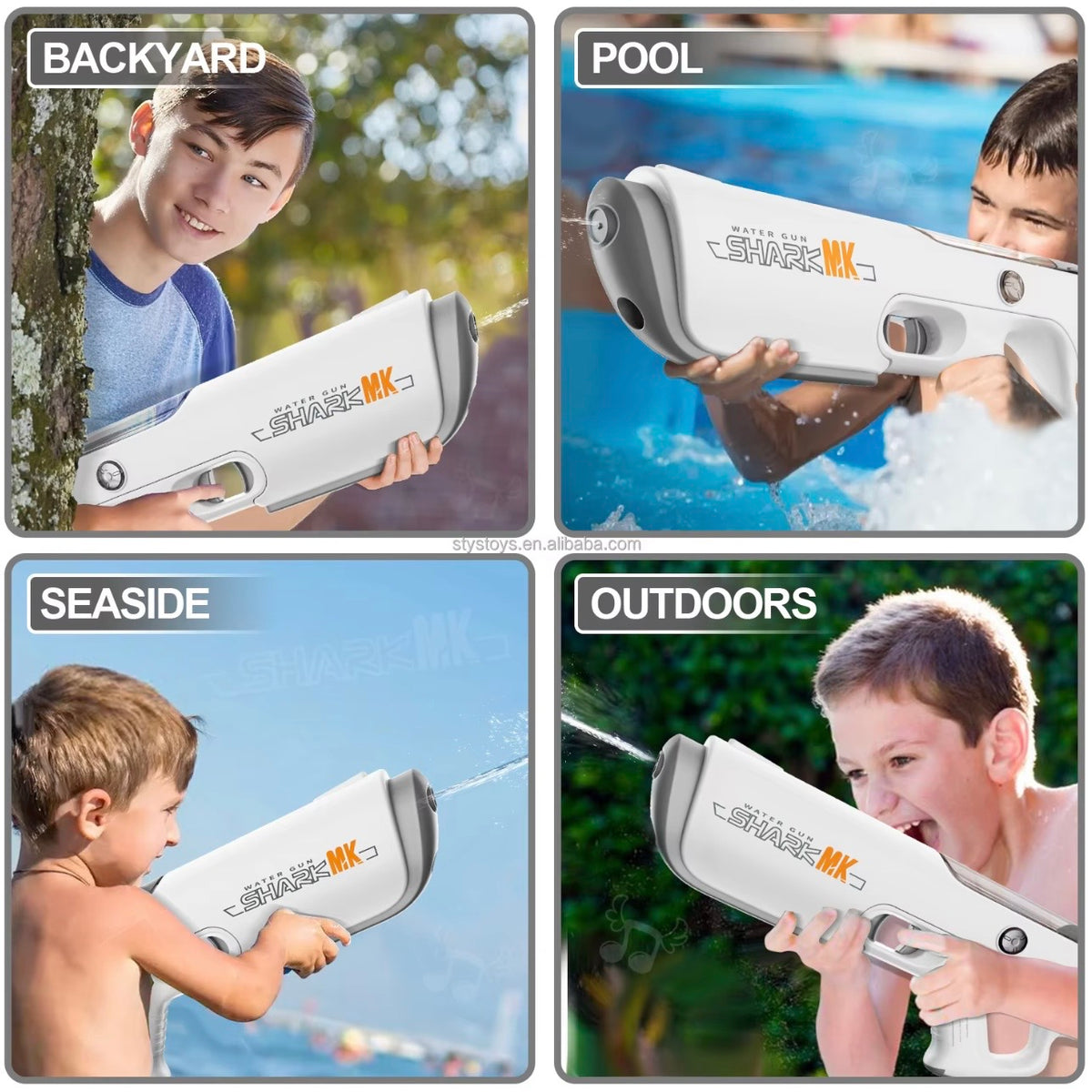 Automatic Watergun with rechargeable battery and Auto water Sucking