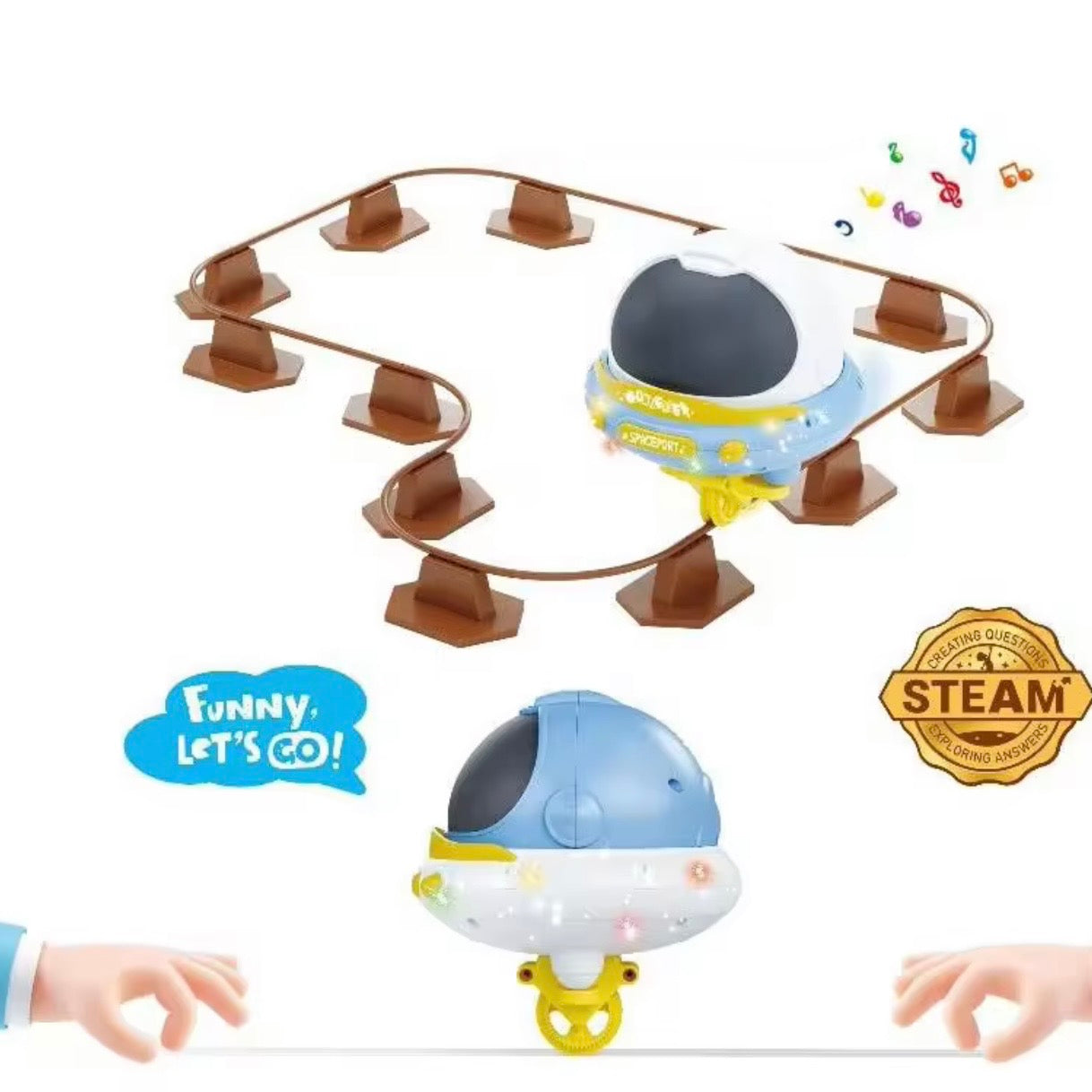 Balanced Space Unicycle Tumbler
Electric Rail Car Track Toy