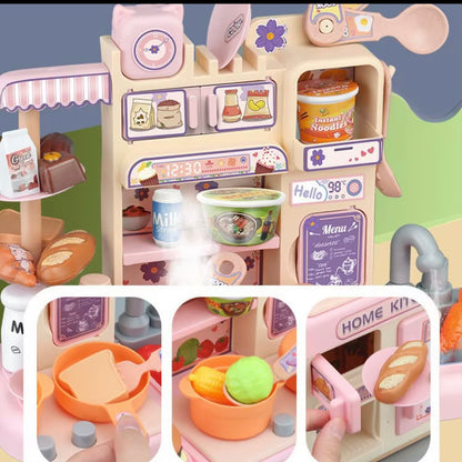 Kitchen Set toy with Sink and Smoke effects
