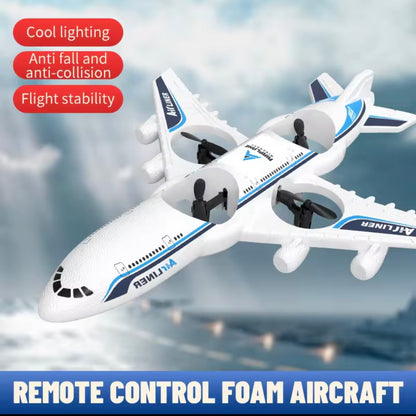 Remote Control Airplanes RC Planes for Kids Adults Fighter Jet with Light 360° Flip Stunt Rolls Fighter Jet