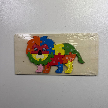 Educational Wooden Puzzle Toys for Children Early Learning Alphabet Recognition 3D Buckle Building Blocks Intelligence Toys