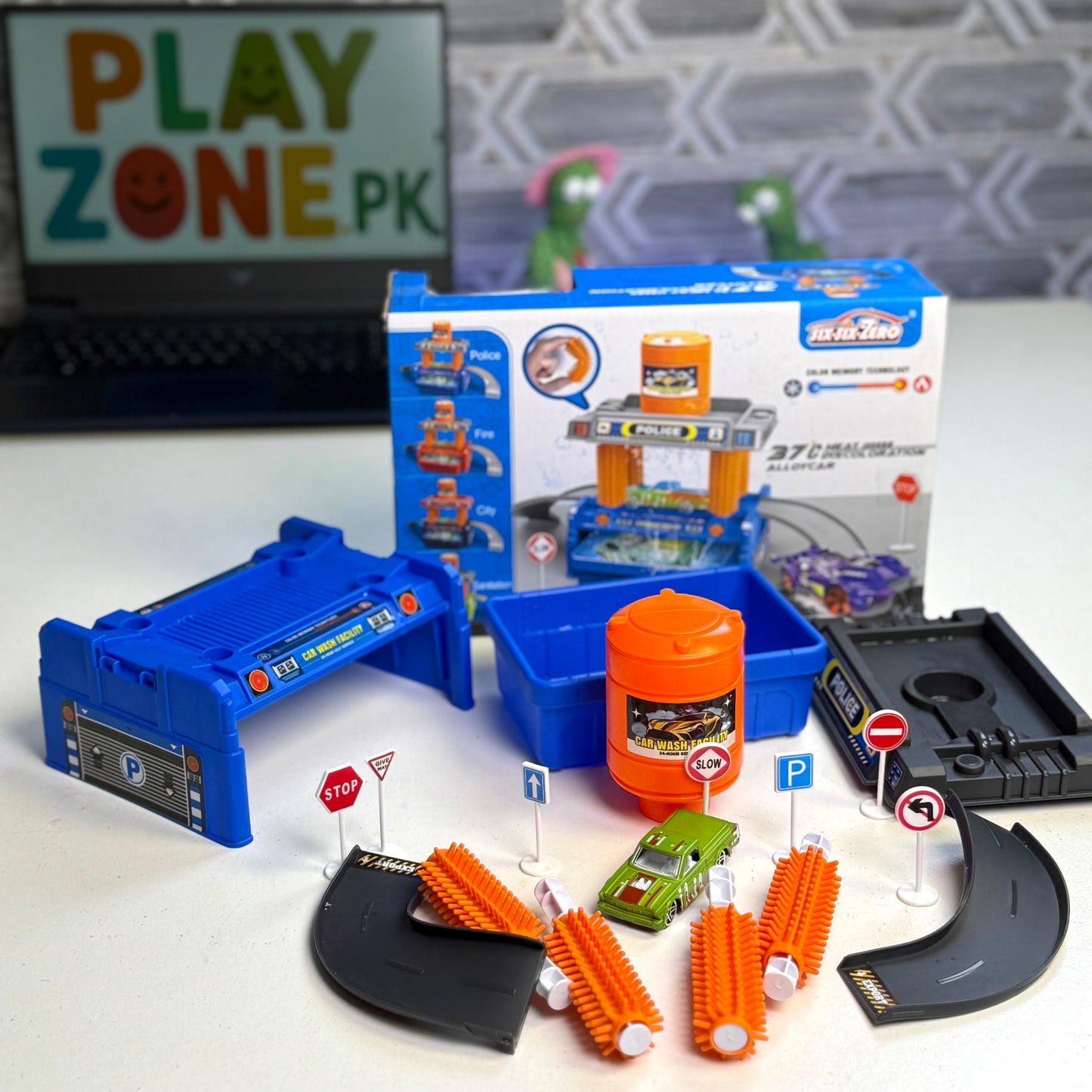 Magic Color Changing Car Wash Set for Kids – Water Play Toy