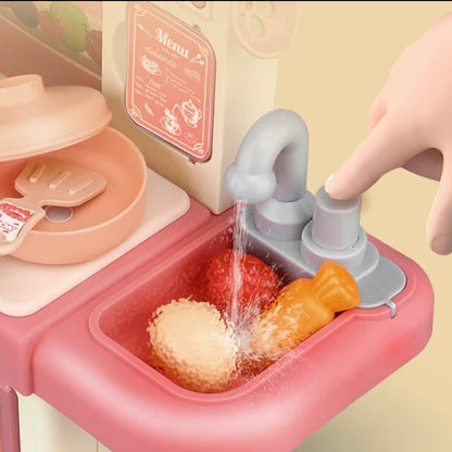 Kitchen Set toy with Sink and Smoke effects