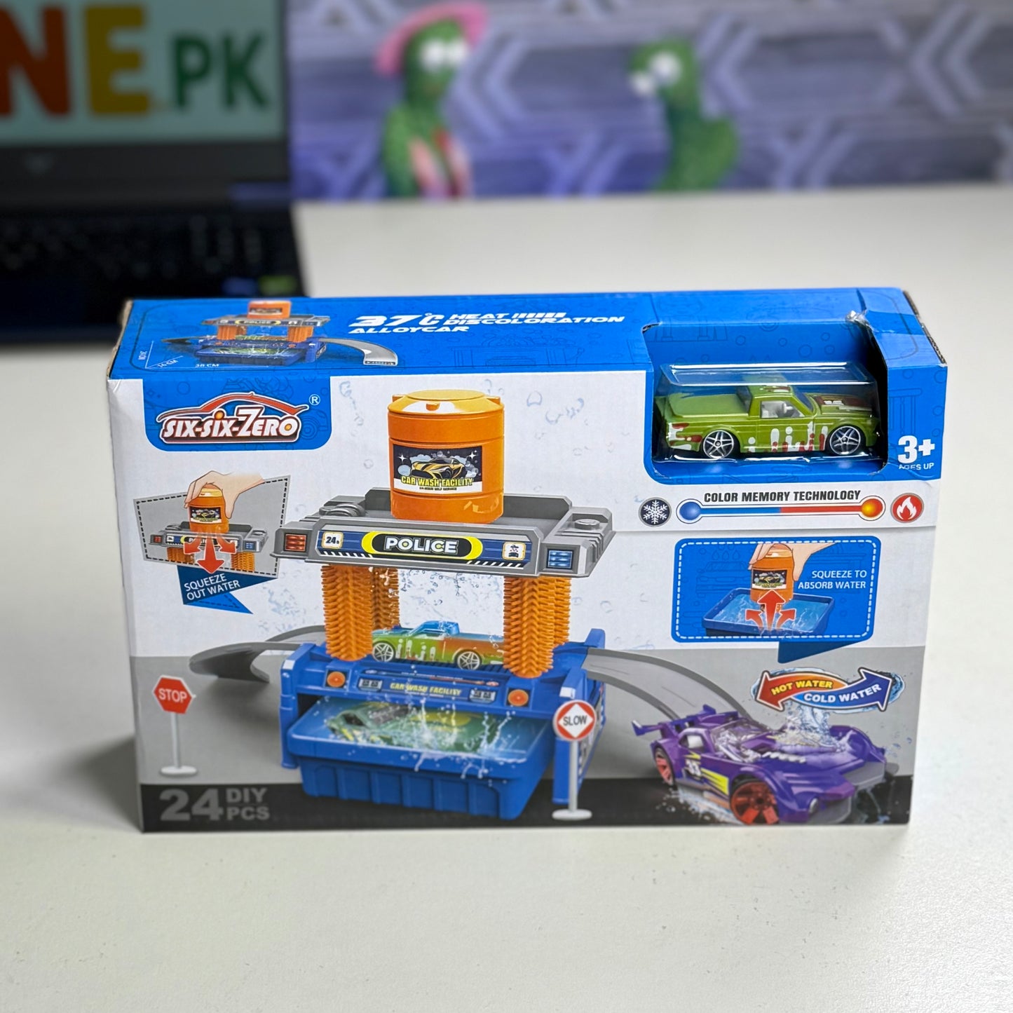 Magic Color Changing Car Wash Set for Kids – Water Play Toy