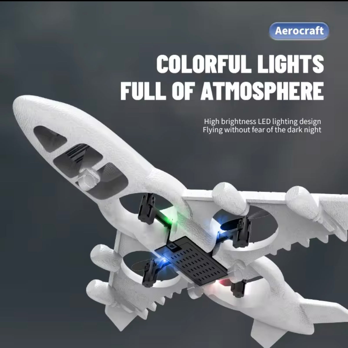Remote Control Airplanes RC Planes for Kids Adults Fighter Jet with Light 360° Flip Stunt Rolls Fighter Jet
