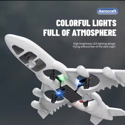 Remote Control Airplanes RC Planes for Kids Adults Fighter Jet with Light 360° Flip Stunt Rolls Fighter Jet