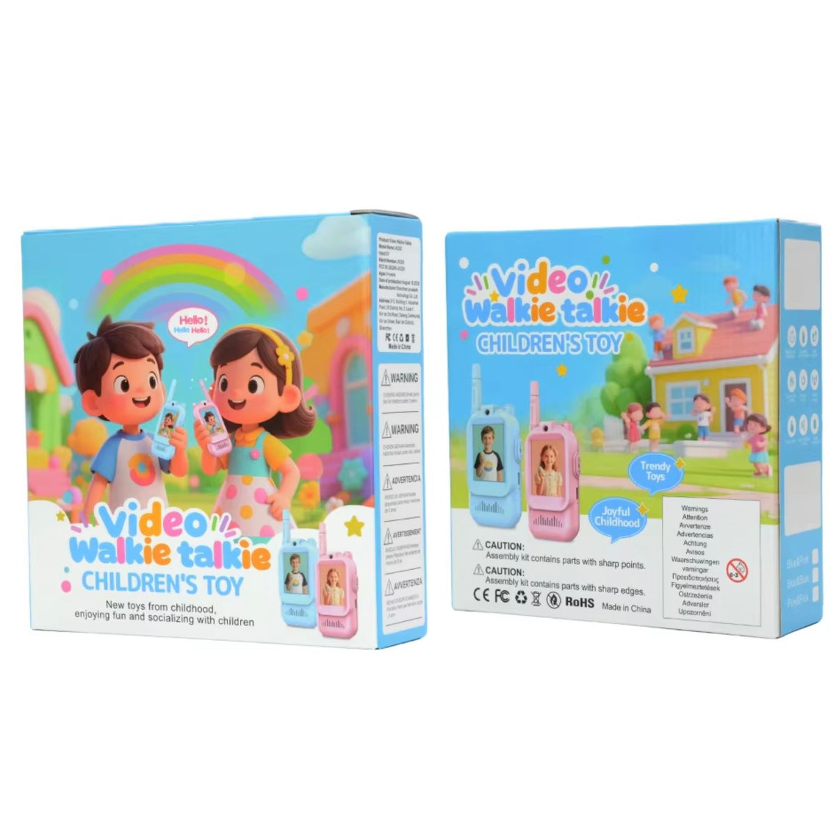 Video walkie talkie rechargeable for kids