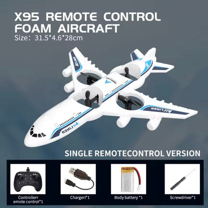 Remote Control Airplanes RC Planes for Kids Adults Fighter Jet with Light 360° Flip Stunt Rolls Fighter Jet
