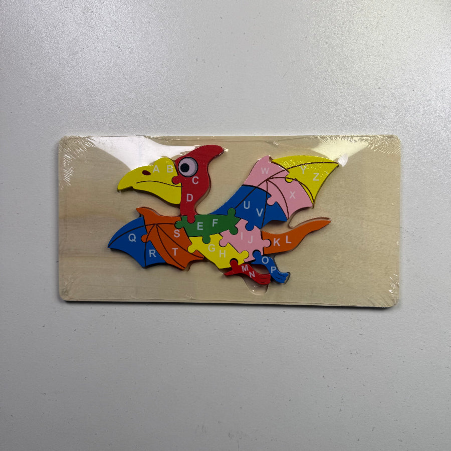 Educational Wooden Puzzle Toys for Children Early Learning Alphabet Recognition 3D Buckle Building Blocks Intelligence Toys