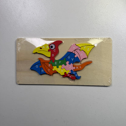 Educational Wooden Puzzle Toys for Children Early Learning Alphabet Recognition 3D Buckle Building Blocks Intelligence Toys