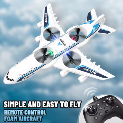 Remote Control Airplanes RC Planes for Kids Adults Fighter Jet with Light 360° Flip Stunt Rolls Fighter Jet