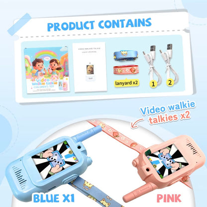 Video walkie talkie rechargeable for kids