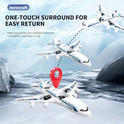 Remote Control Airplanes RC Planes for Kids Adults Fighter Jet with Light 360° Flip Stunt Rolls Fighter Jet