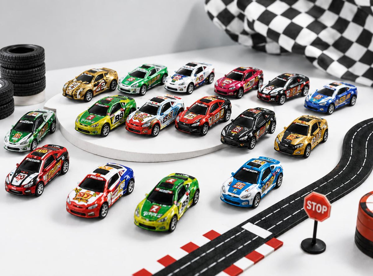 24 Pieces Metal pullback cars set