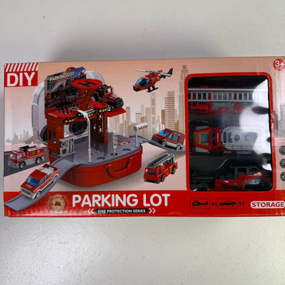 Parking Lot Activity Toy For Kids with metal Cars