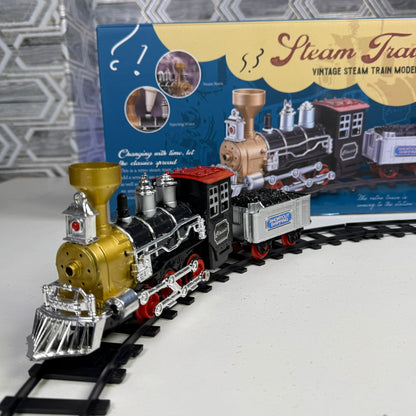 Vintage Style Train With Smoke and Music for kids