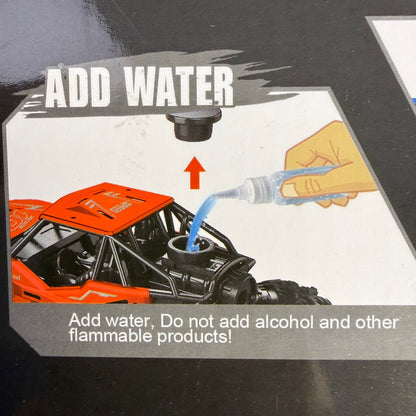 RC Smoke Car with Metal shell and shocks and Rubber Tyres