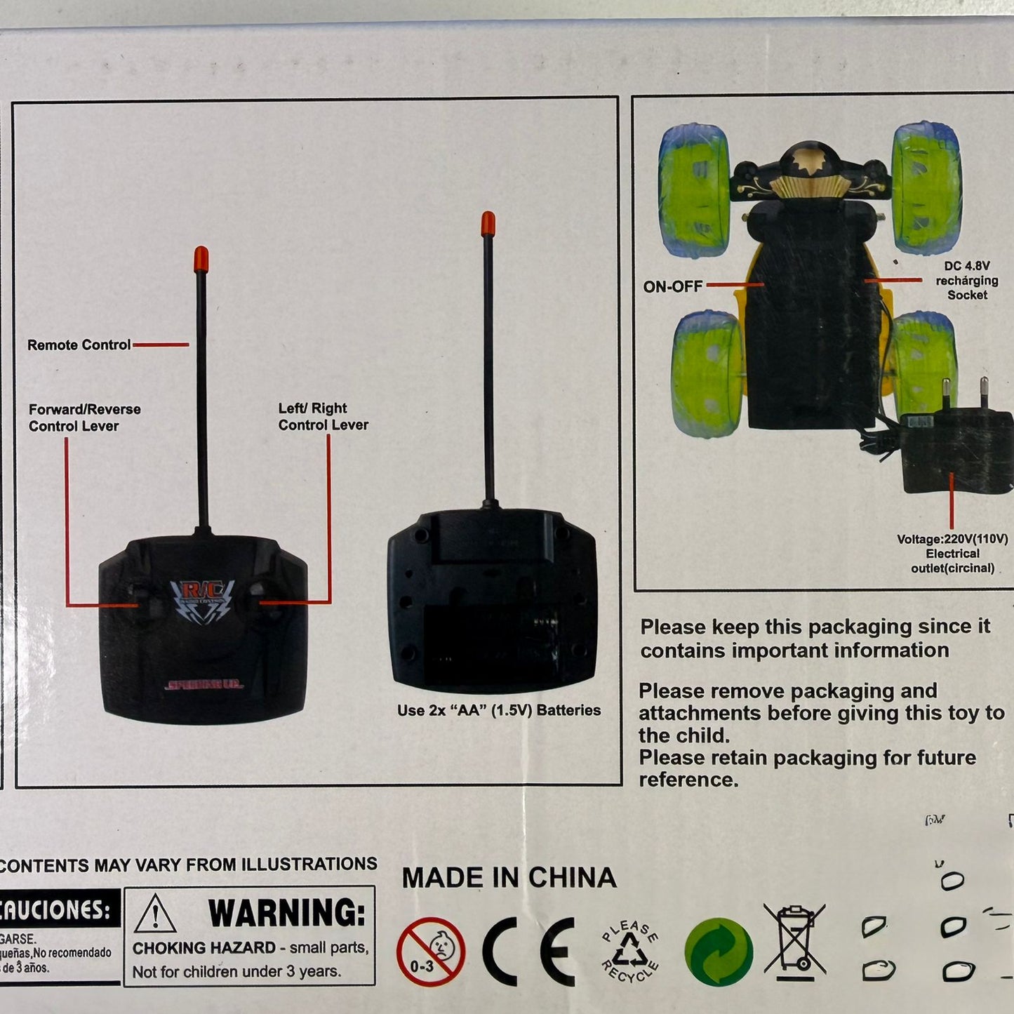 RC Stunt Car Rechargeable with soft Tyres