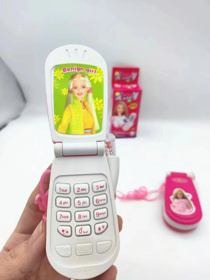 1PCs New Electronic Phone Toy Musical Mini Cute Children Toy Early Education Cartoon Mobile Phone Telephone Cellphone Baby Toys