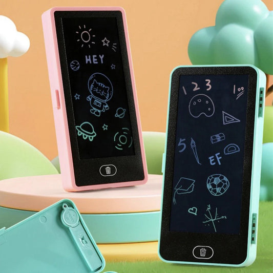 LCD Screen Pencil Case Handwriting 2-in-1 Stationery Box Erasable Drawing Board Cute Pen Bag School Office