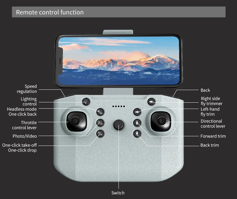 CZ07 Drone 4K HD Dual Camera – Night Light Drone with Wide Angle Lens