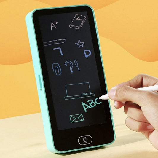 LCD Screen Pencil Case Handwriting 2-in-1 Stationery Box Erasable Drawing Board Cute Pen Bag School Office