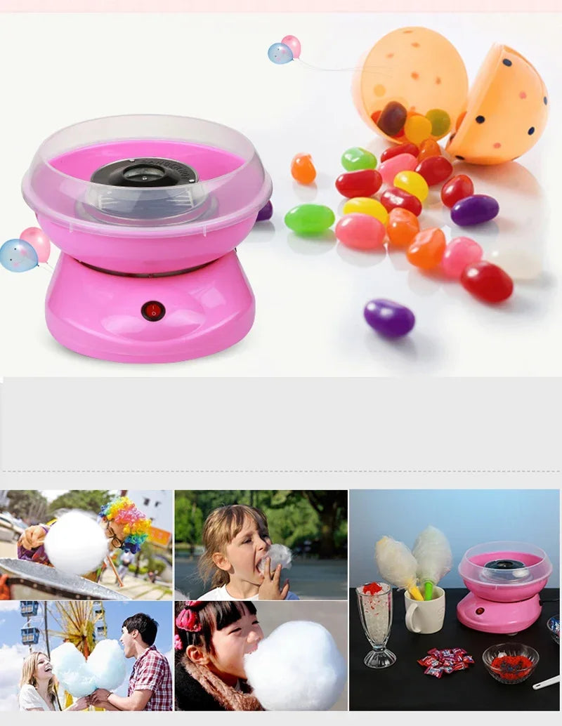 Electric DIY Sweet Cotton Candy Maker Marshmallow Machine MINI Portable Cotton Sugar Floss Machine