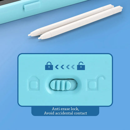 LCD Screen Pencil Case Handwriting 2-in-1 Stationery Box Erasable Drawing Board Cute Pen Bag School Office