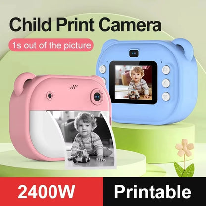 Instant Print Camera 1080P HD, Multi-Function Digital Video Camcorder with Multiple Shooting Modes, MP3 Player Support