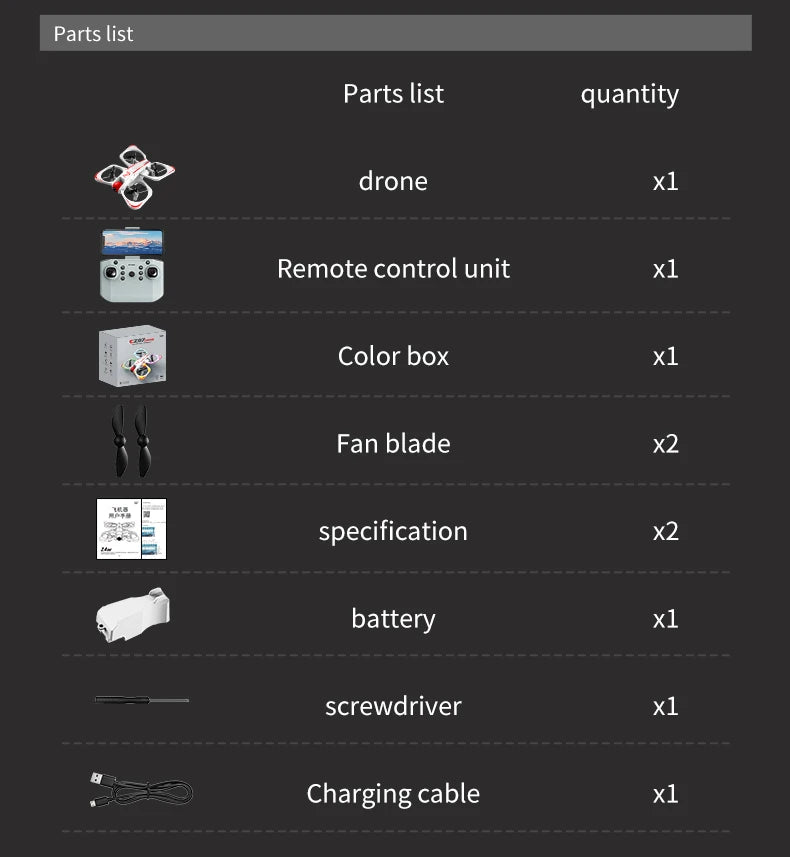 CZ07 Drone 4K HD Dual Camera – Night Light Drone with Wide Angle Lens