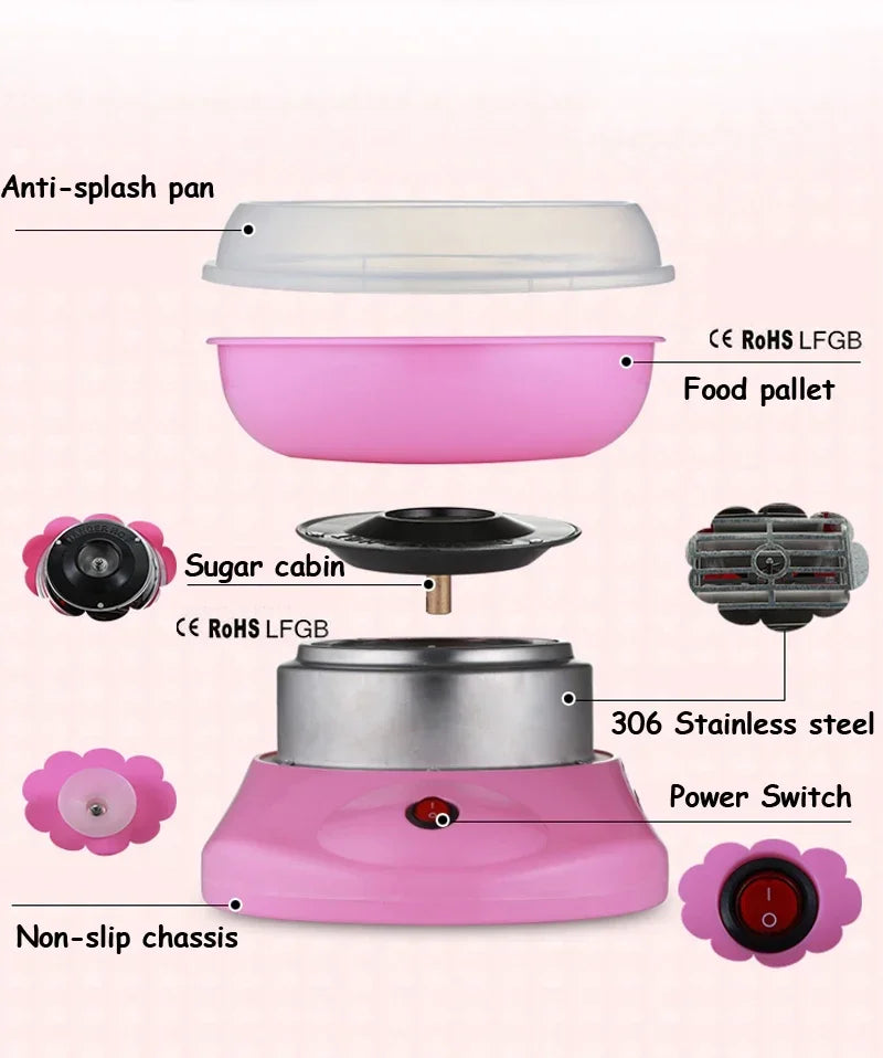 Mini Sweet Maker Machine Electric DIY Sweet Cotton Candy Maker Marshmallow Machine MINI Portabl ...