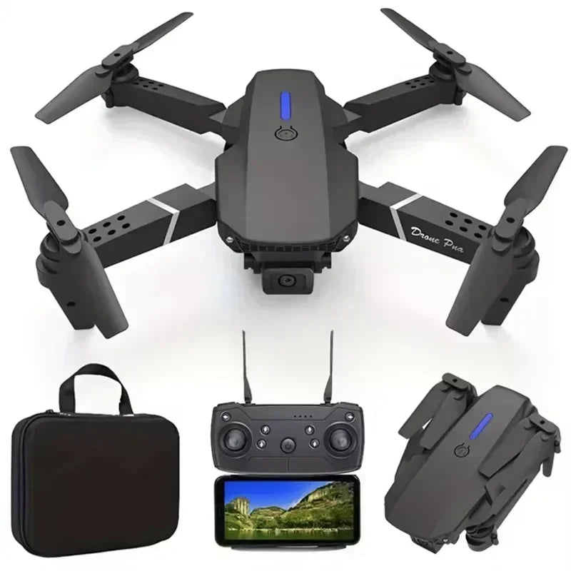 E88 pro drone with Dual HD camera for arial photography RC flying drone