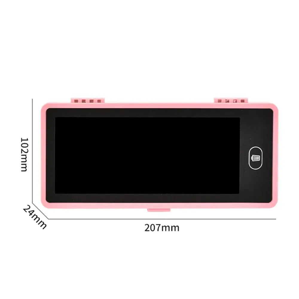 LCD Screen Pencil Case Handwriting 2-in-1 Stationery Box Erasable Drawing Board Cute Pen Bag School Office