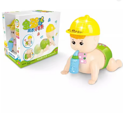 Cute Baby Climbing Doll Electric Music Toy