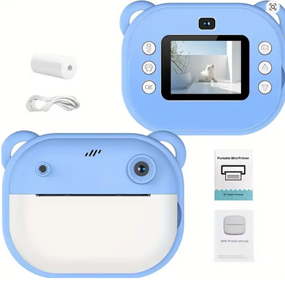 Instant Print Camera 1080P HD, Multi-Function Digital Video Camcorder with Multiple Shooting Modes, MP3 Player Support