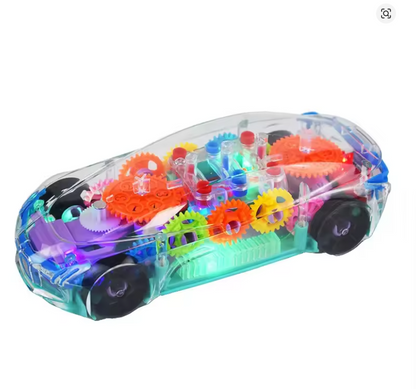 Transparent Gear Car Toy for Boys