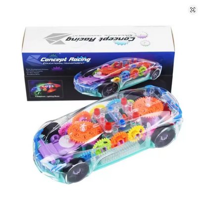 Transparent Gear Car Toy for Boys