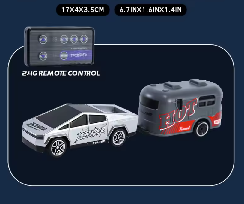 RC 1:64 Off-Road Monster Truck Remote Control Mini Climbing Car Alloy Model Remote Control Electric Toy Car Children's Gift