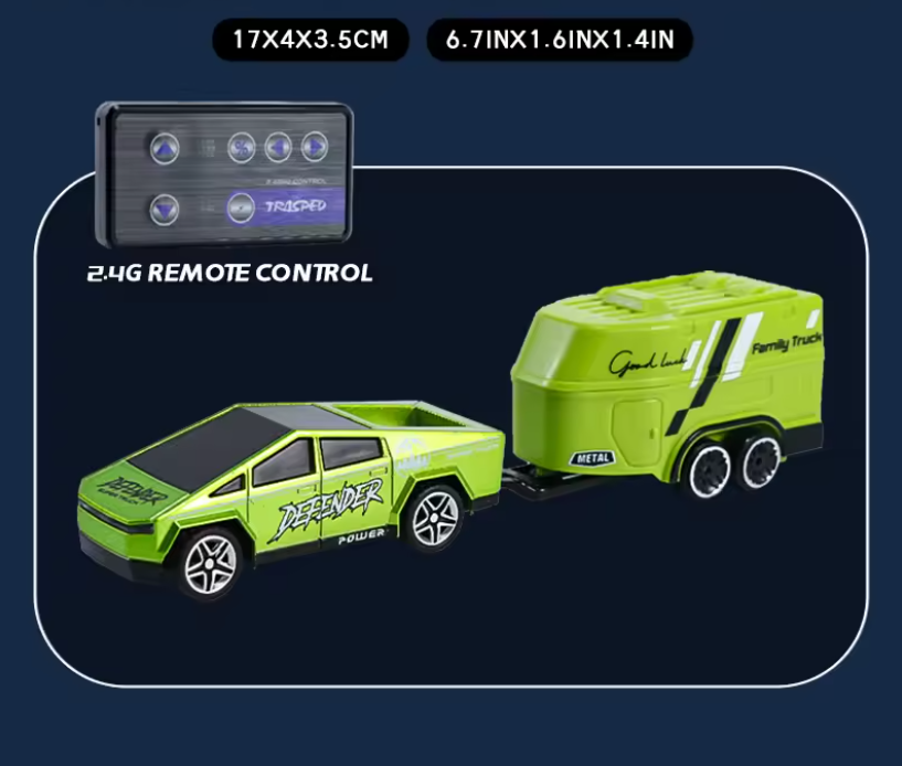 RC 1:64 Off-Road Monster Truck Remote Control Mini Climbing Car Alloy Model Remote Control Electric Toy Car Children's Gift