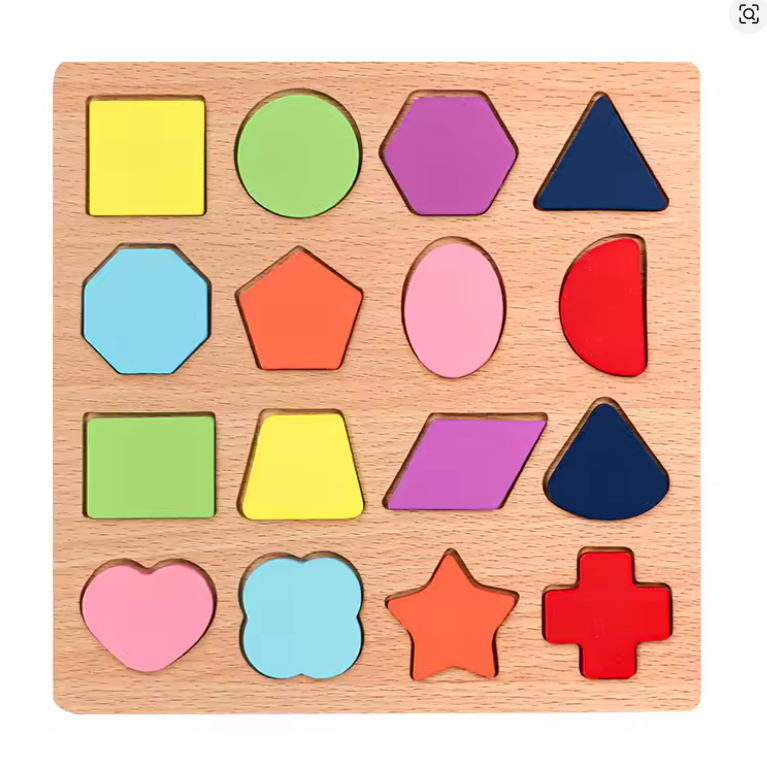 Kids Alphabetic Arithmetic Number Geometric Shapes Wooden Puzzle Montessori Preschool Learning Educational Game Toy for Children