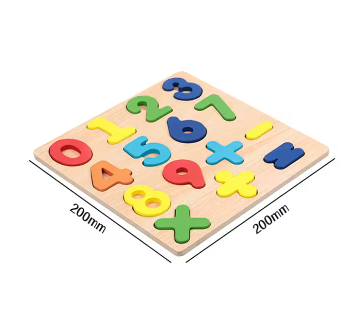 Kids Alphabetic Arithmetic Number Geometric Shapes Wooden Puzzle Montessori Preschool Learning Educational Game Toy for Children