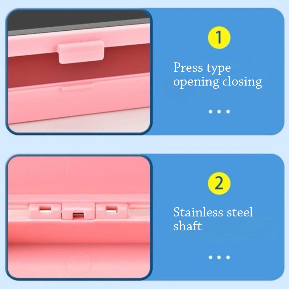 LCD Screen Pencil Case Handwriting 2-in-1 Stationery Box Erasable Drawing Board Cute Pen Bag School Office