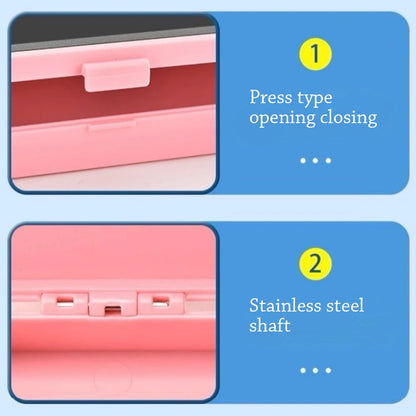 LCD Screen Pencil Case Handwriting 2-in-1 Stationery Box Erasable Drawing Board Cute Pen Bag School Office