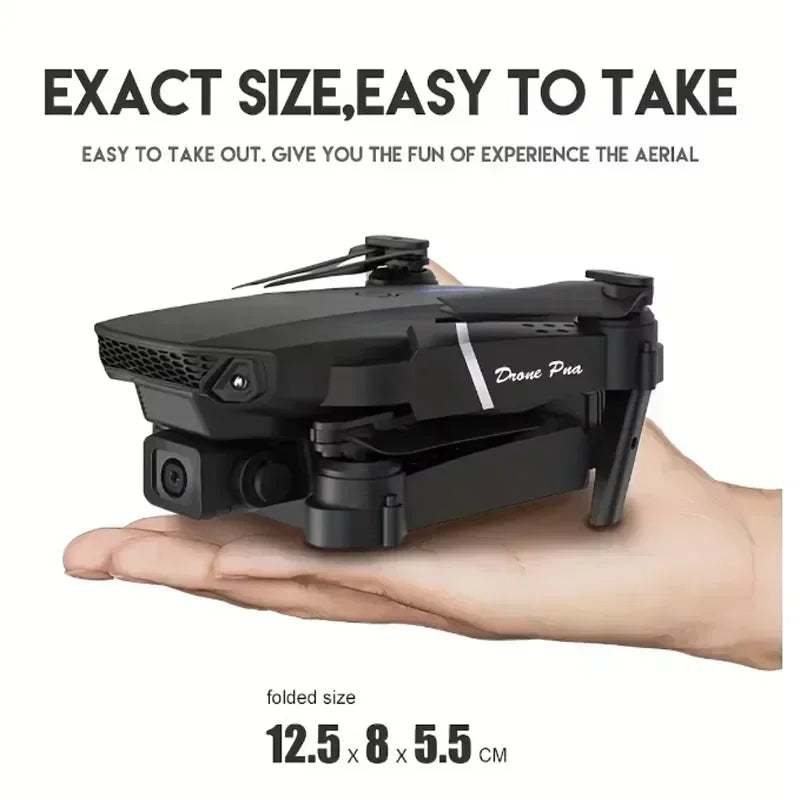 E88 pro drone with Dual HD camera for arial photography RC flying drone